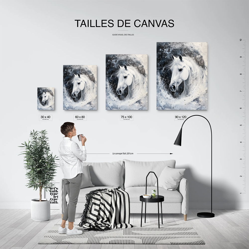 Tableau Cheval Blanc