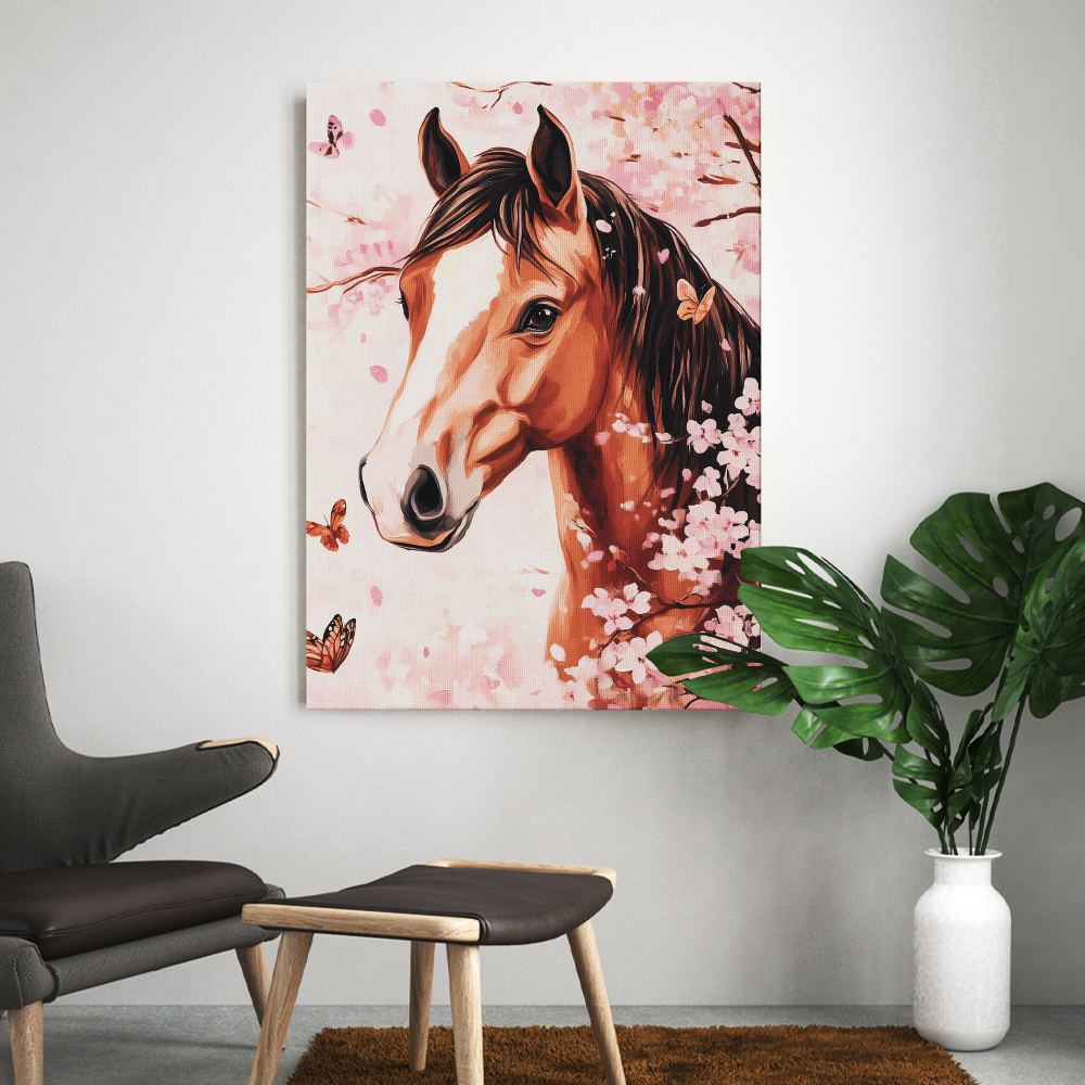 Tableau Cheval Chambre Fille