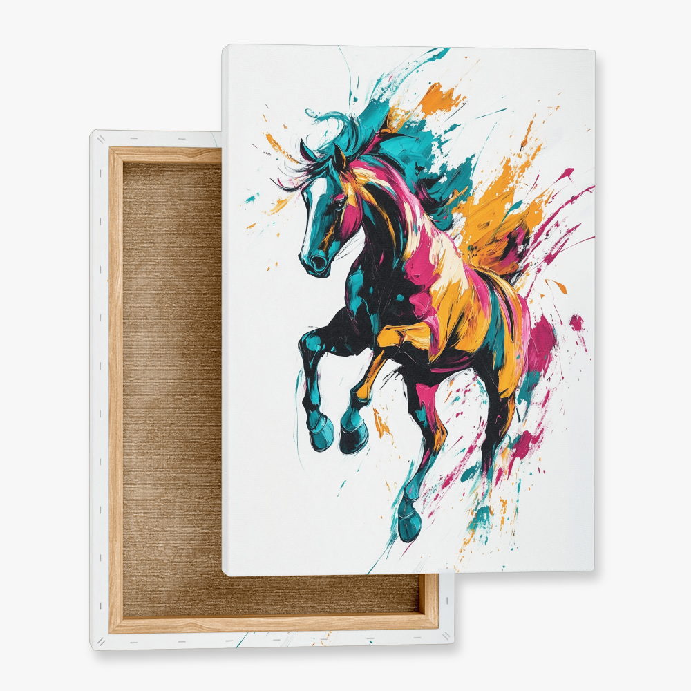 Tableau Cheval Coloré