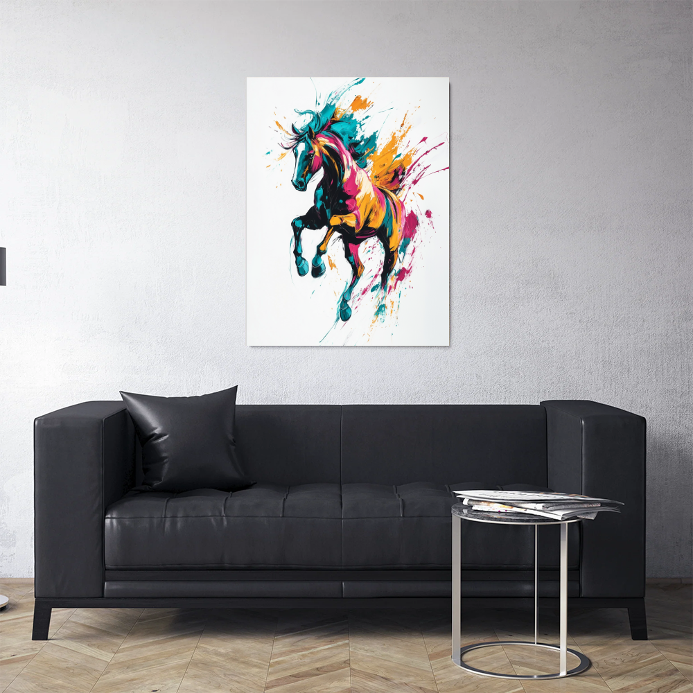 Tableau Cheval Coloré