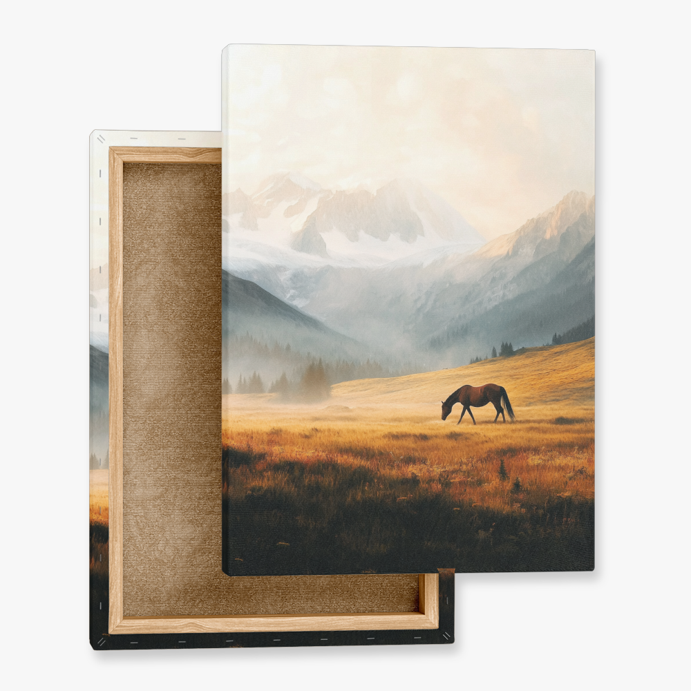 Tableau Cheval Montagne