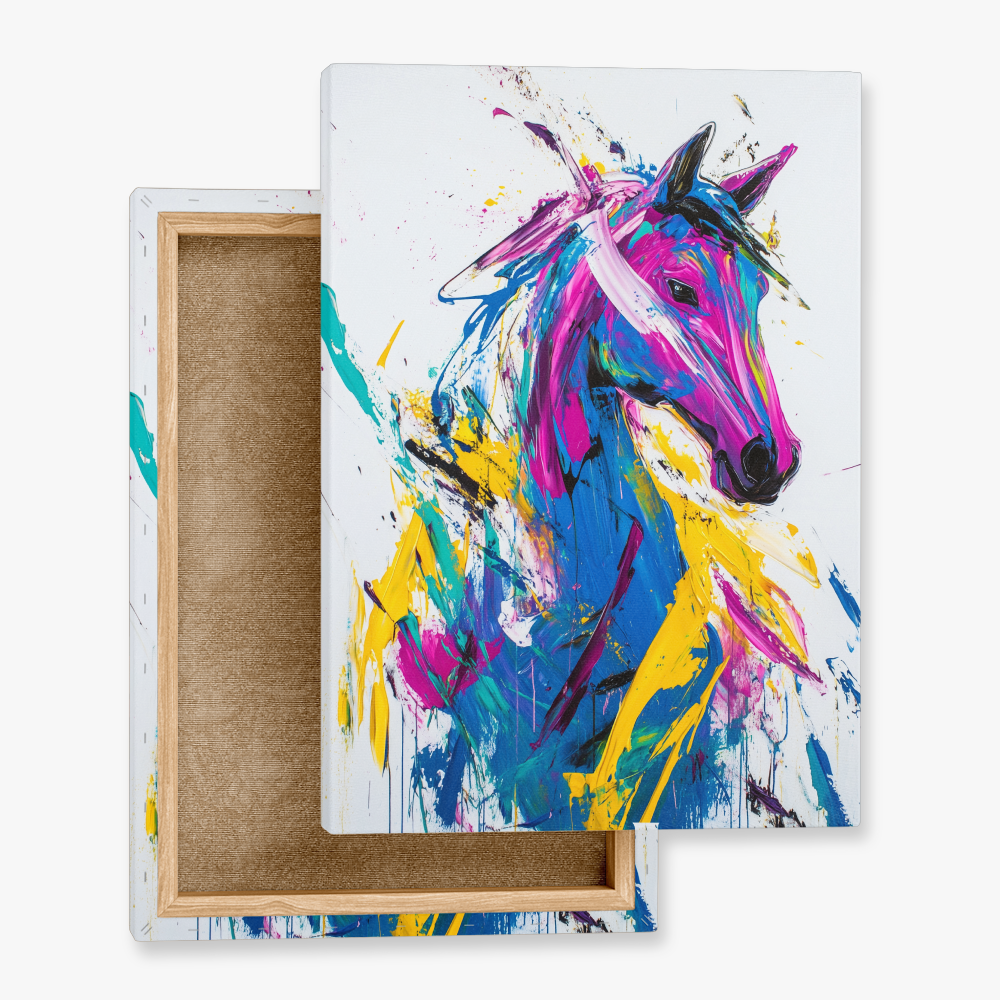 Tableau Cheval Multicolore