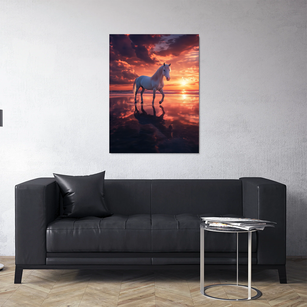 Tableau Cheval Plage