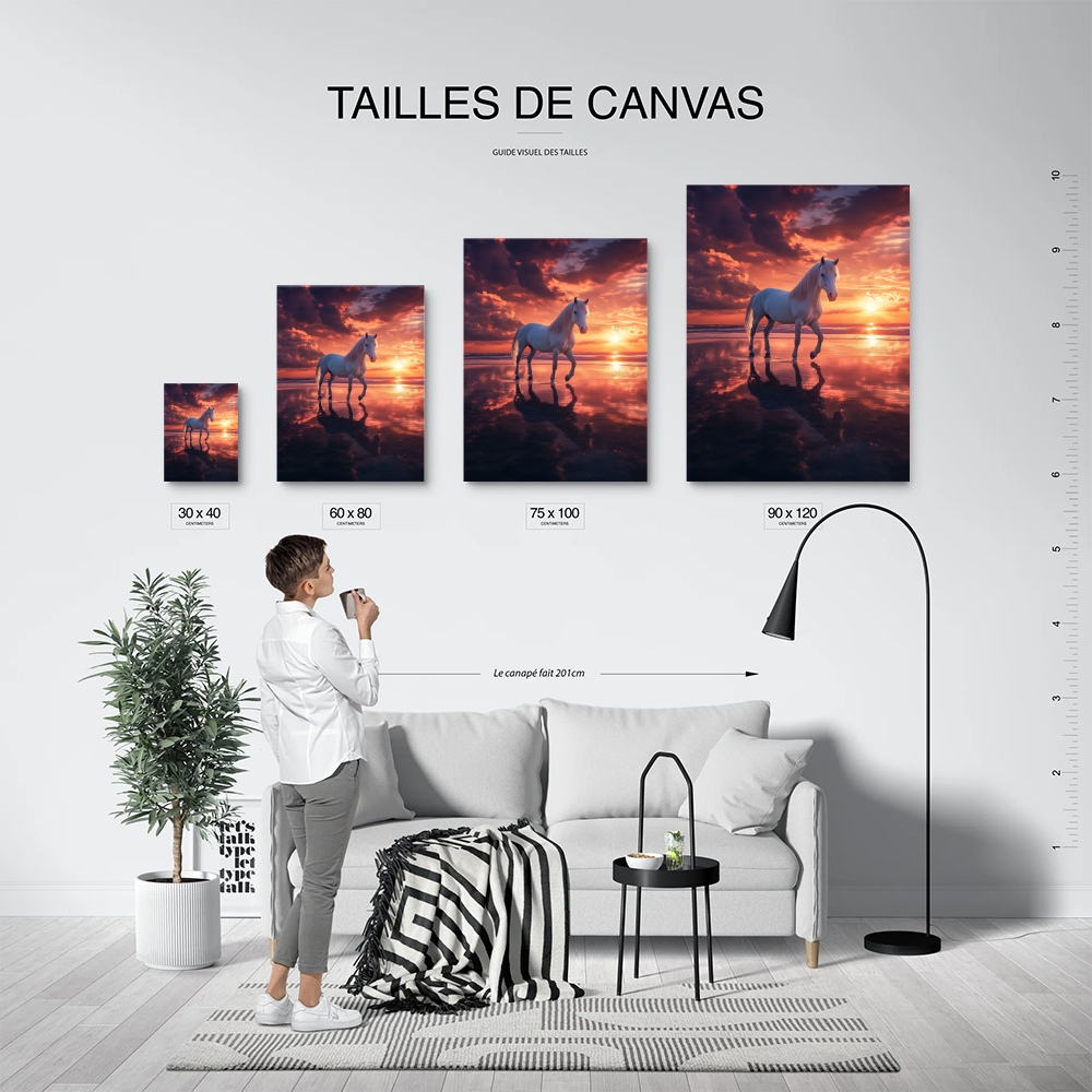 Tableau Cheval Plage