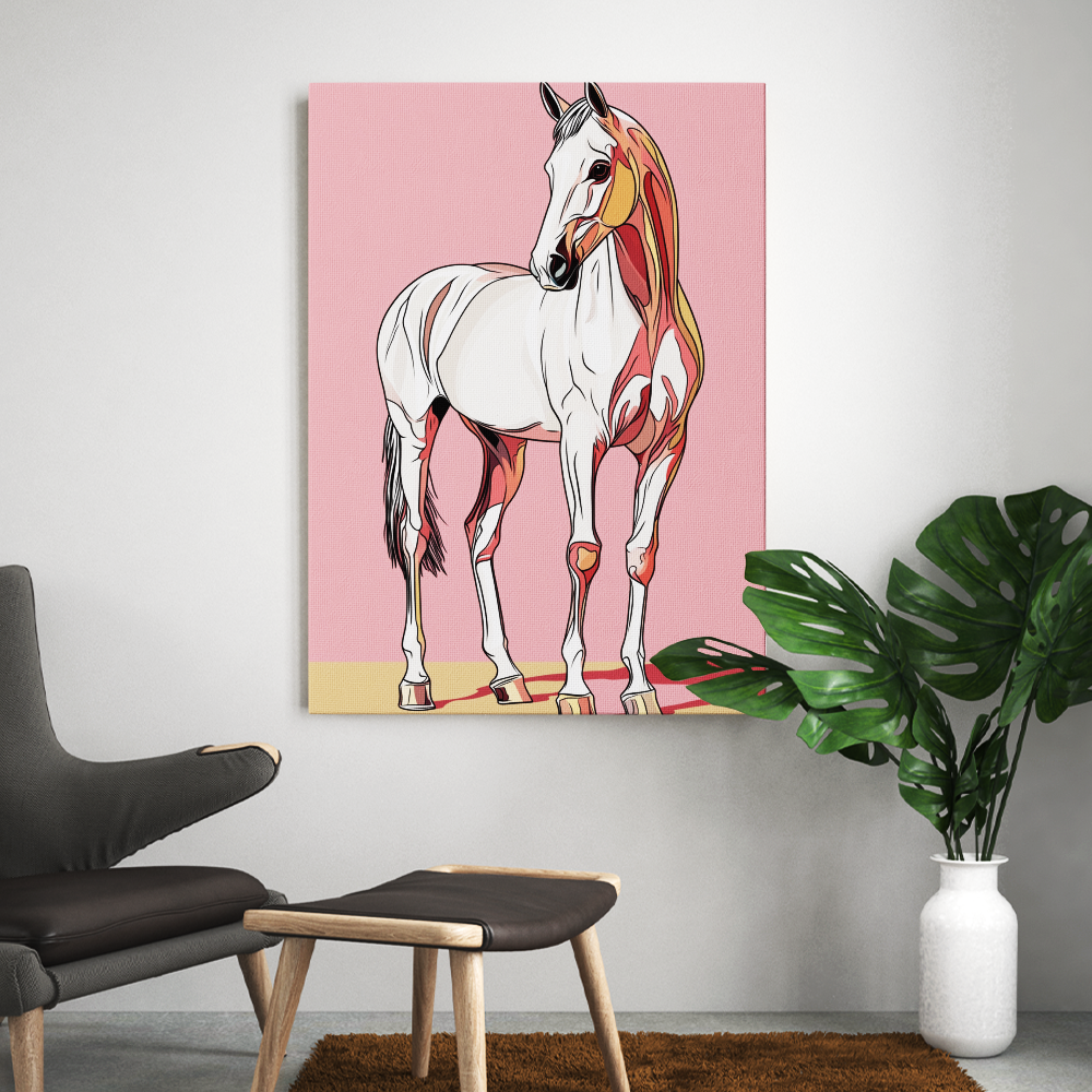 Tableau Cheval Pop Art