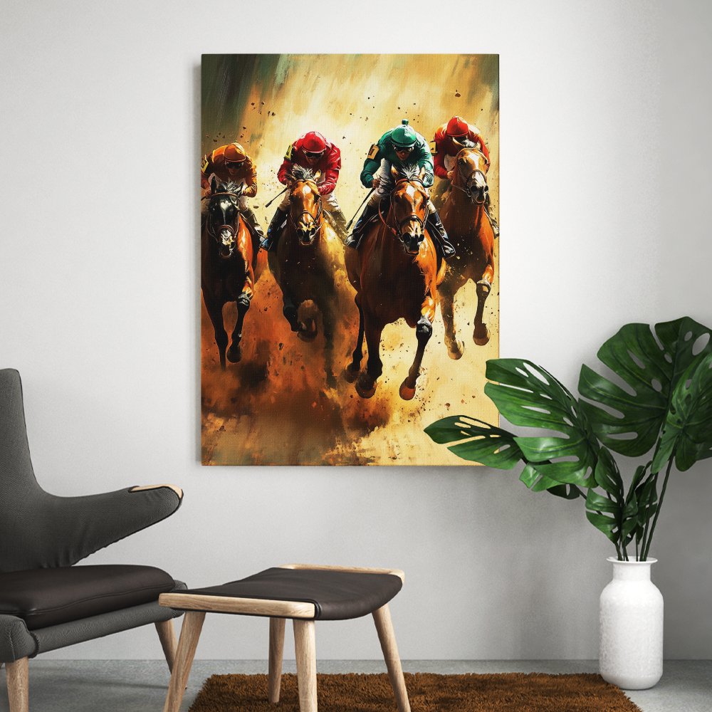 Tableau Chevaux de Course