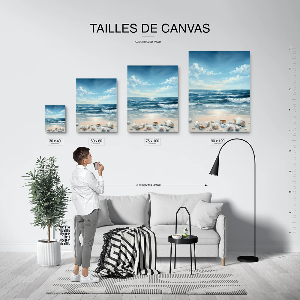 Tableau Coquillages Mer