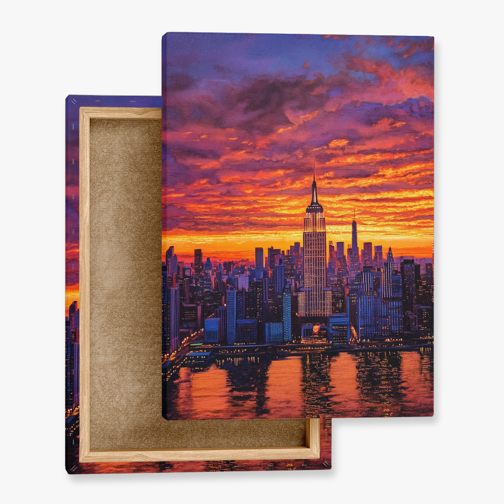 Tableau de Coucher de Soleil New York