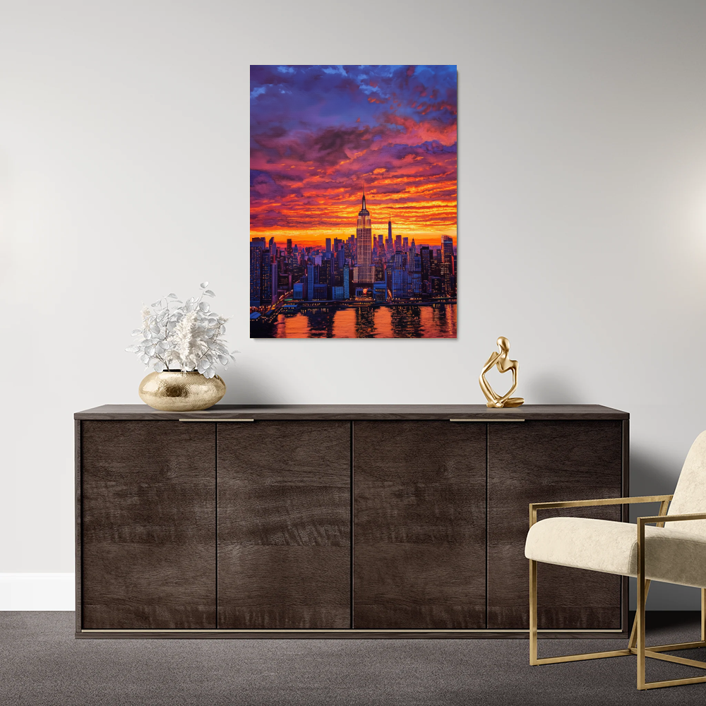 Tableau de Coucher de Soleil New York