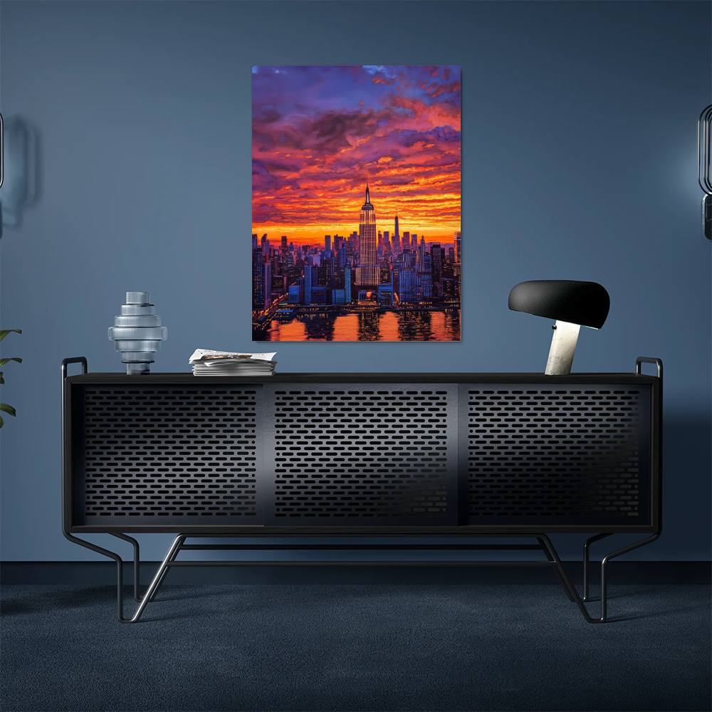 Tableau de Coucher de Soleil New York