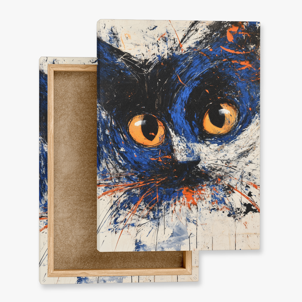 Tableau de Chats Abstrait