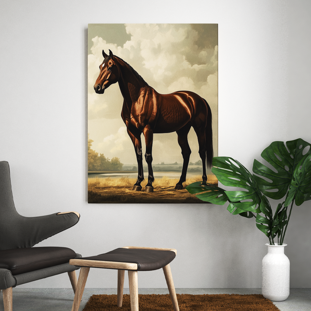 Tableau de Cheval Marron