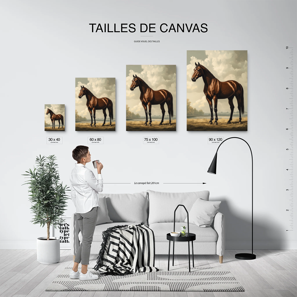 Tableau de Cheval Marron