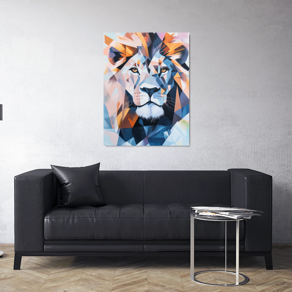 Tableau Lion Contemporain