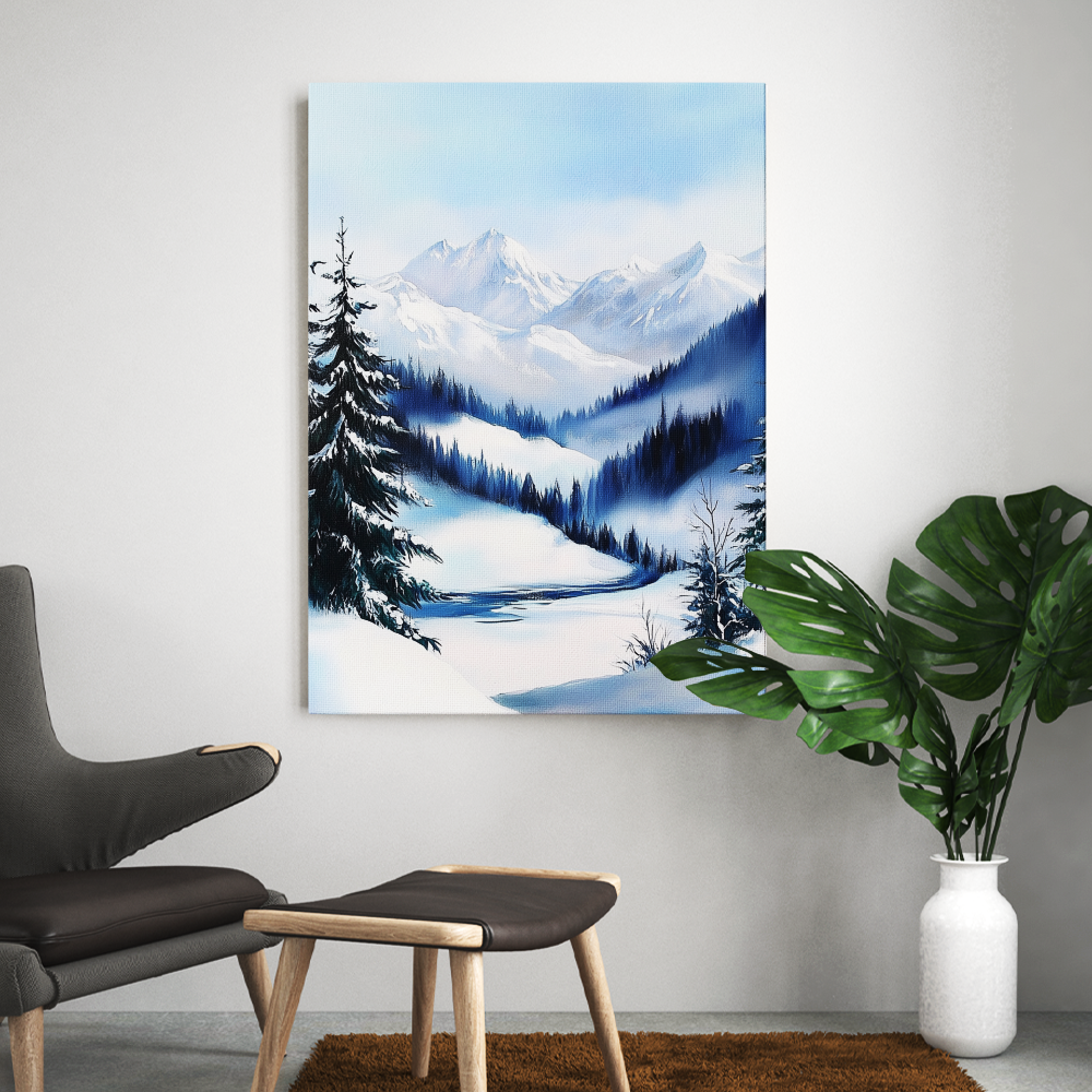 Tableau Paysage Enneigé
