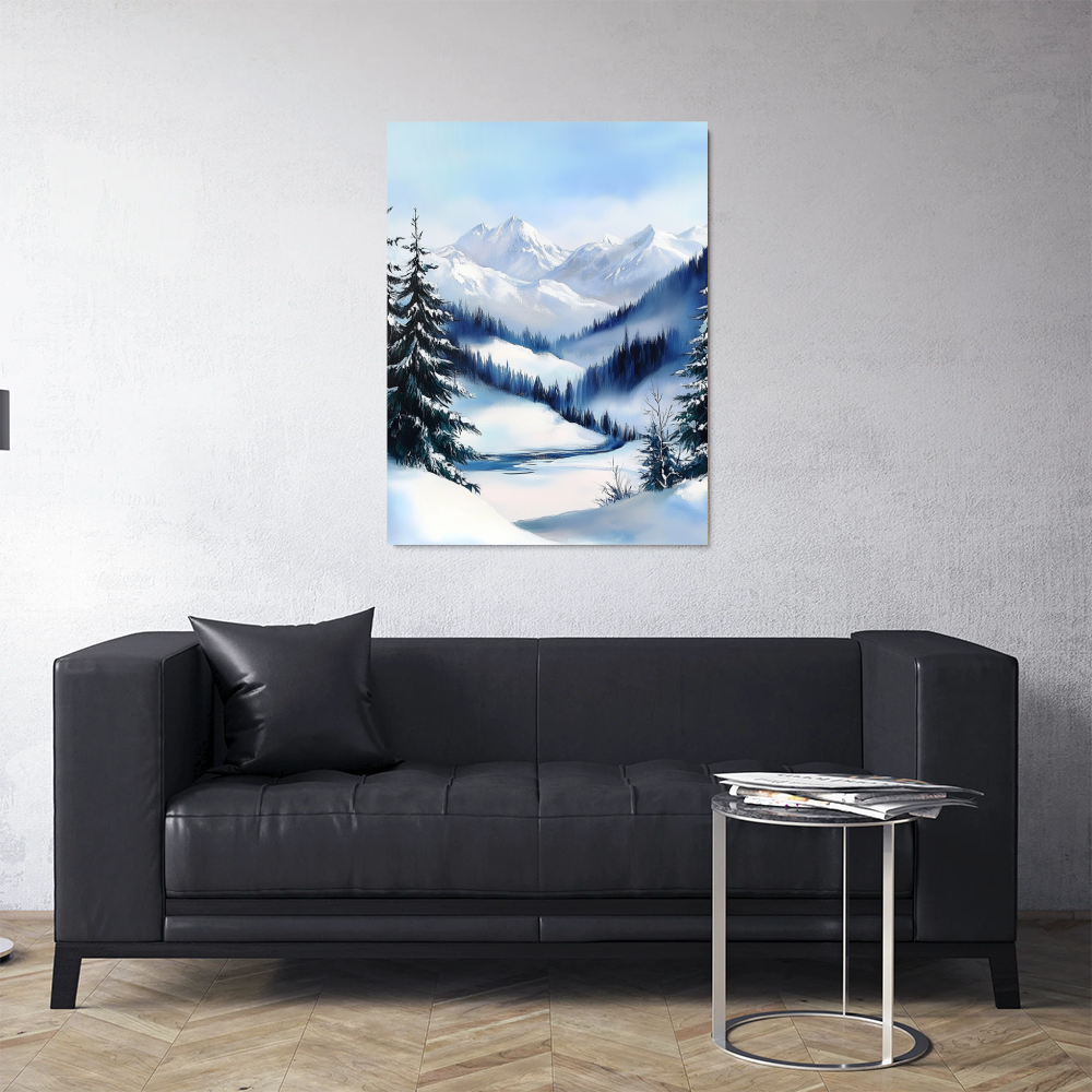 Tableau Paysage Enneigé
