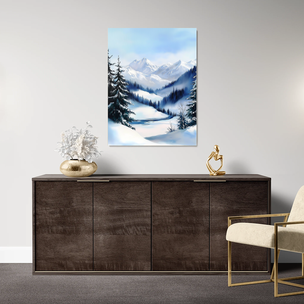 Tableau Paysage Enneigé