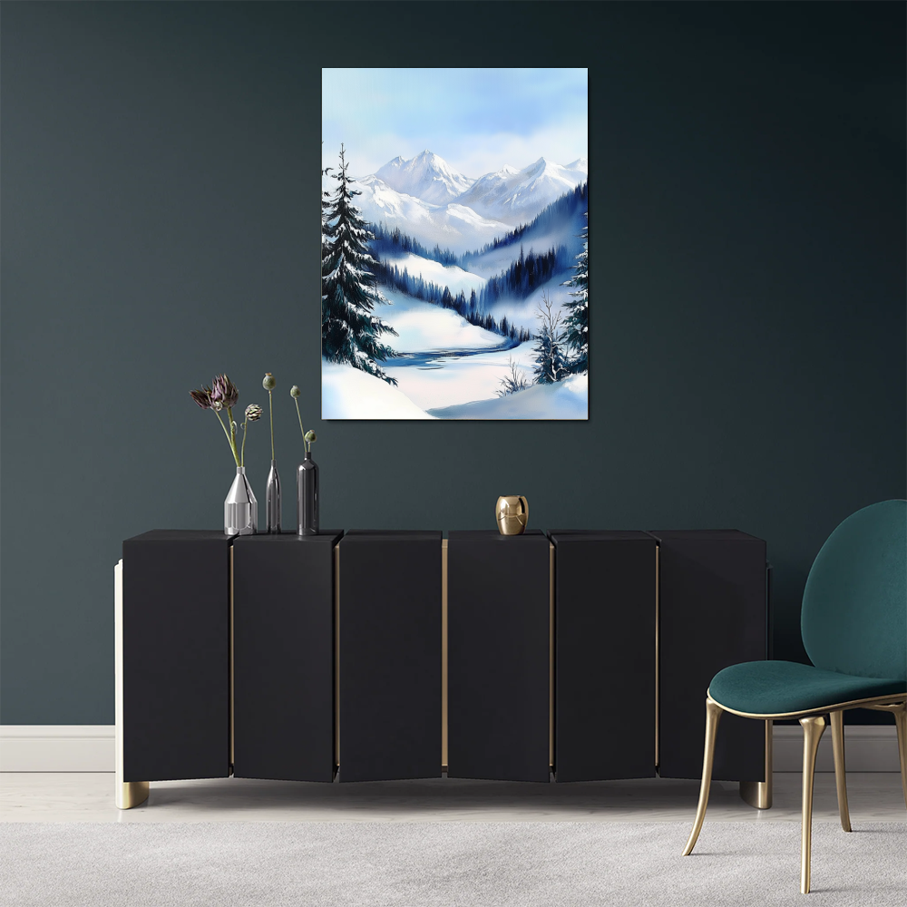 Tableau Paysage Enneigé