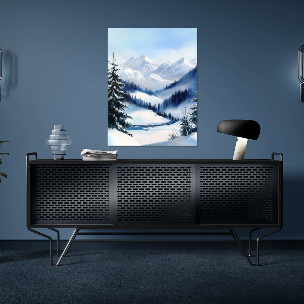Tableau Paysage Enneigé