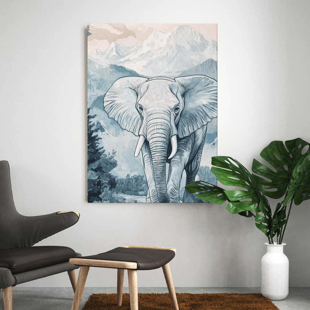 Tableau Dessin Eléphant