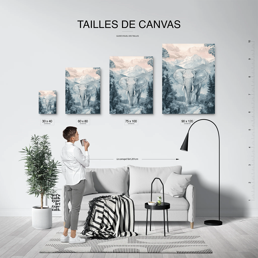 Tableau Dessin Eléphant