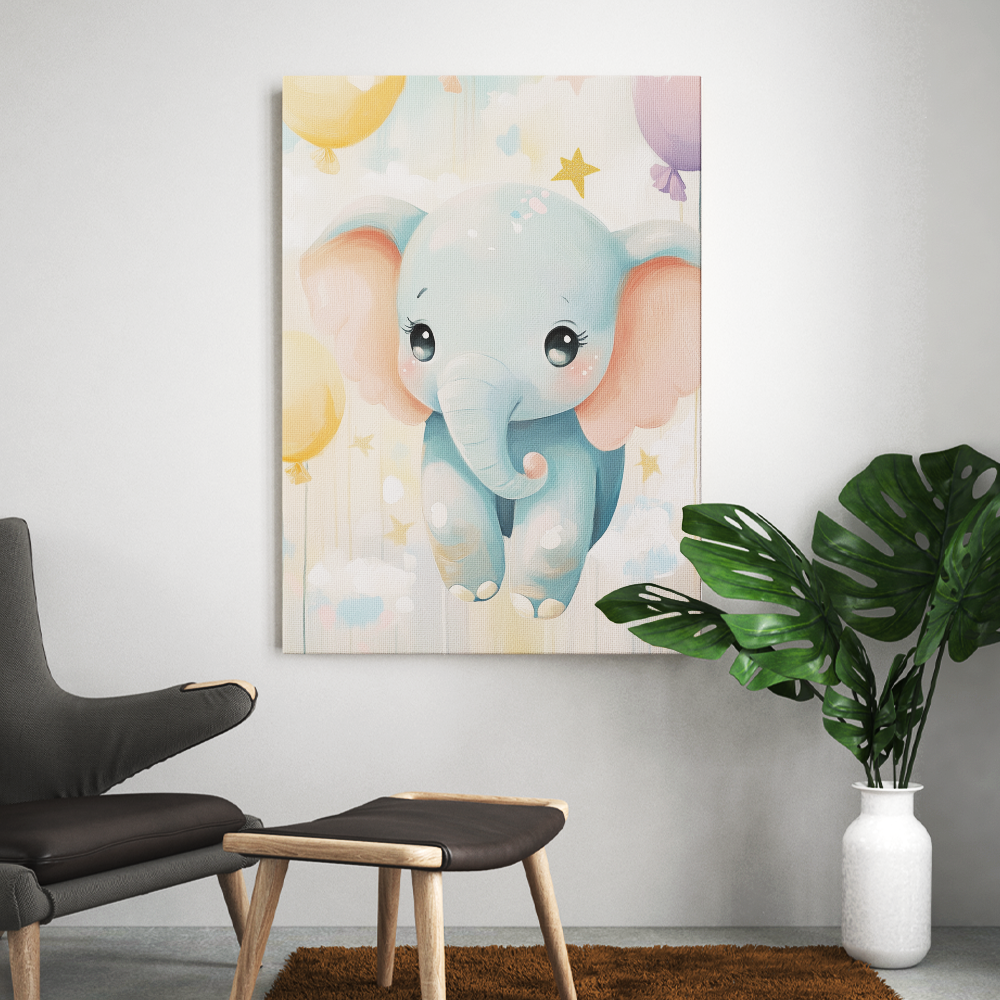 Tableau Eléphant Chambre Bébé