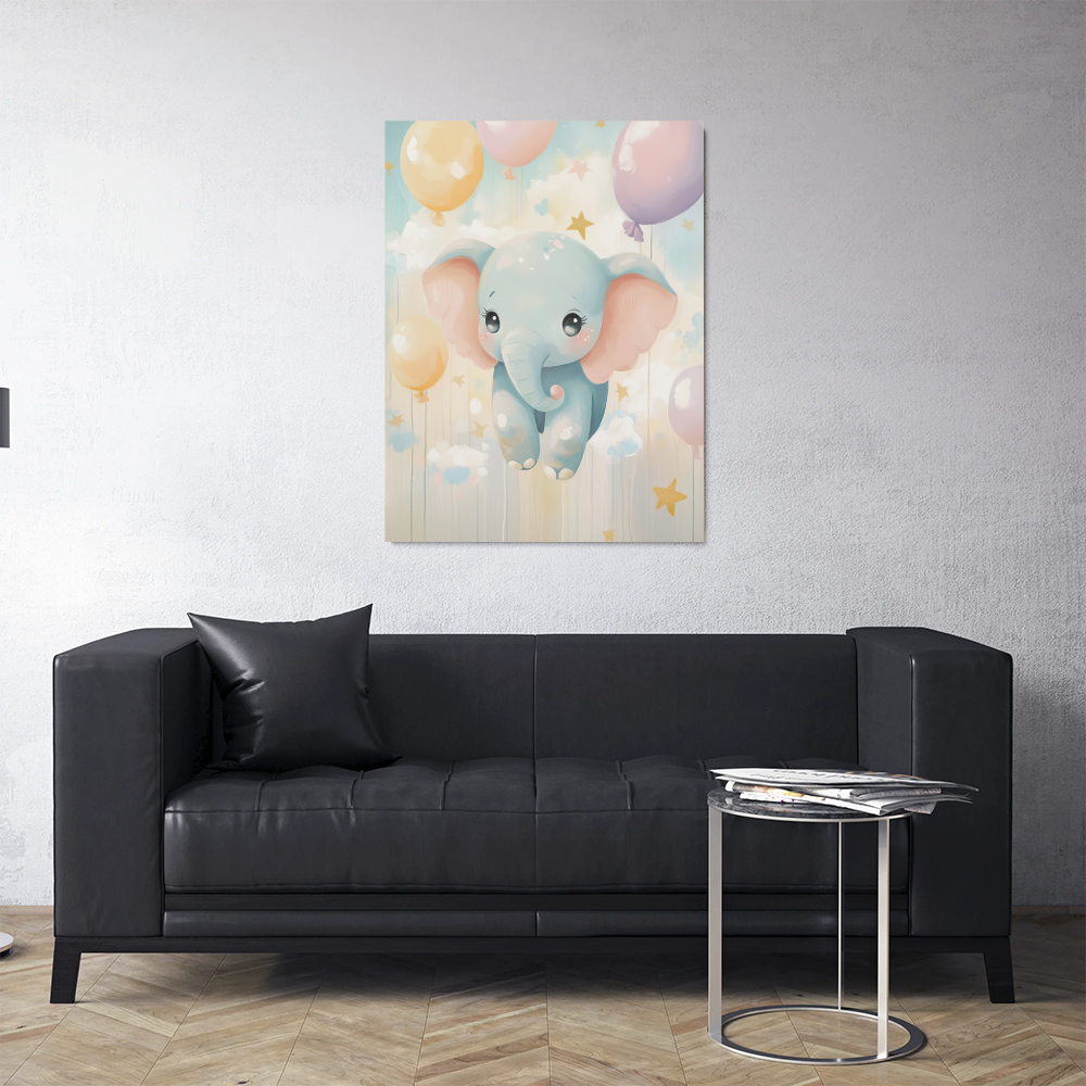 Tableau Eléphant Chambre Bébé