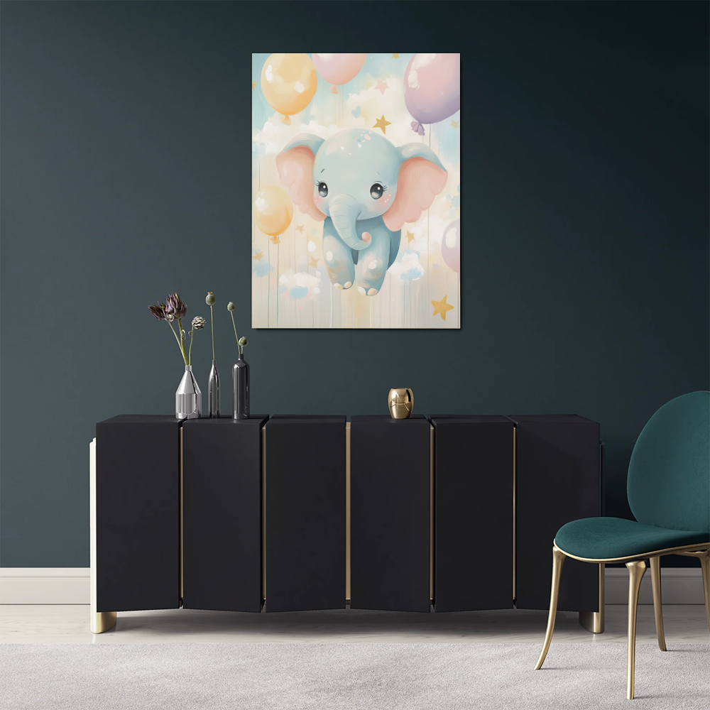 Tableau Eléphant Chambre Bébé