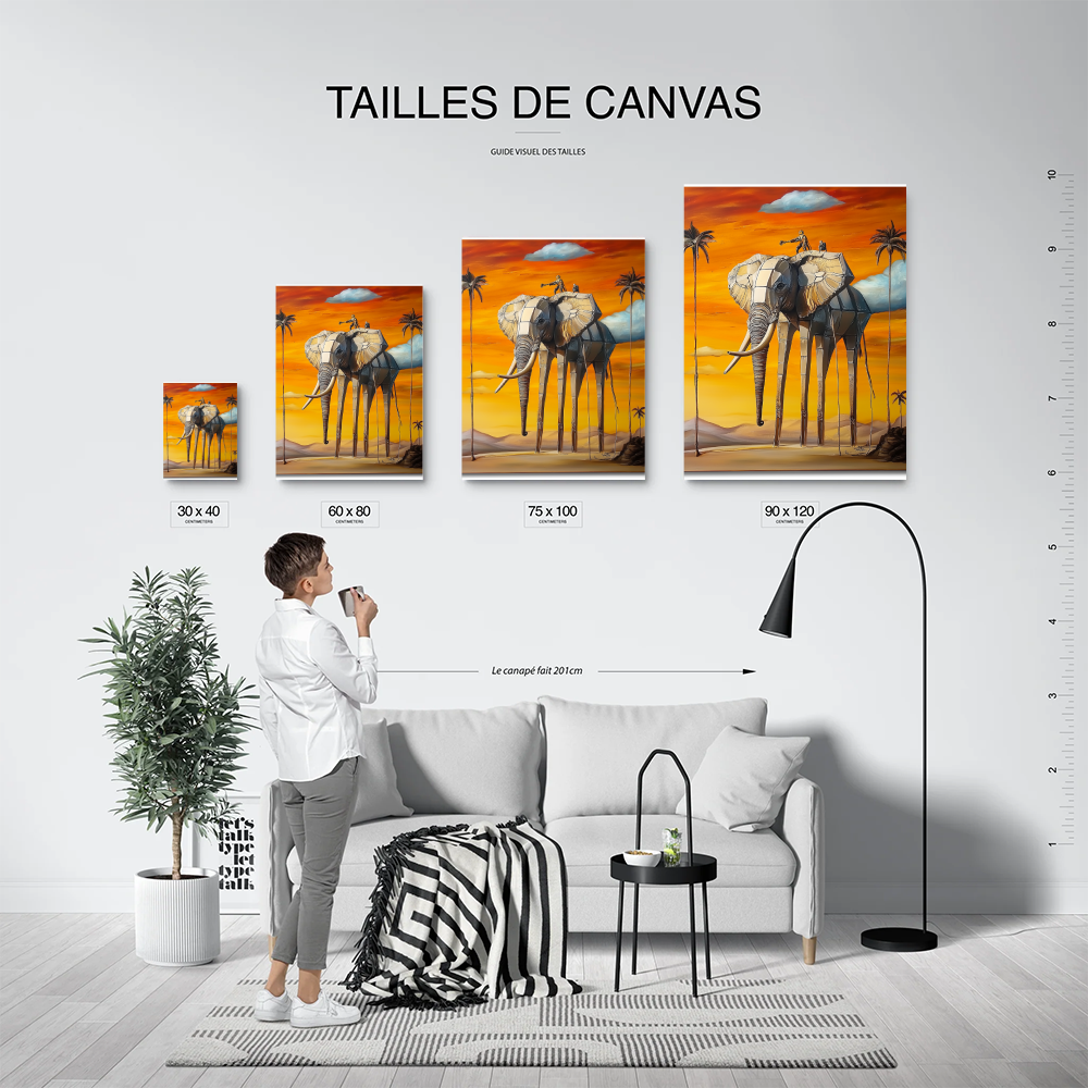 Tableau Eléphant Dali