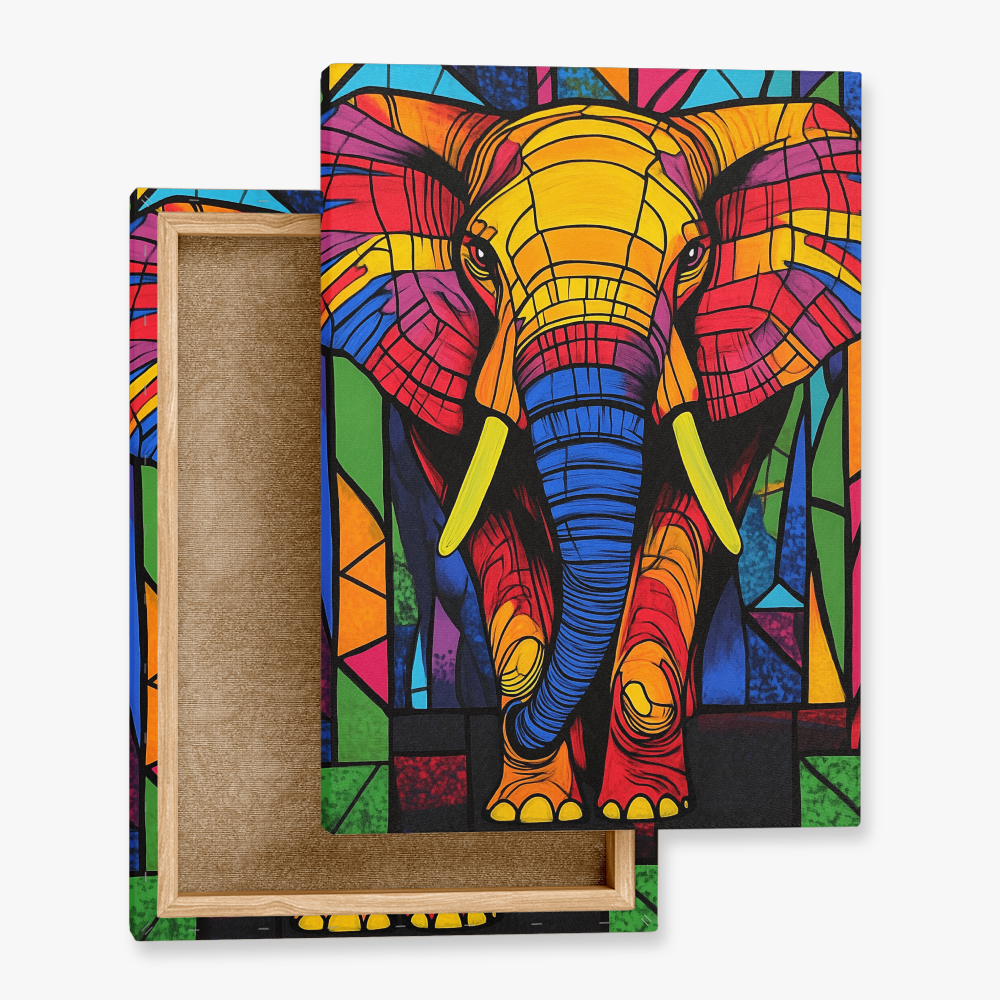 Tableau Eléphant Pop Art