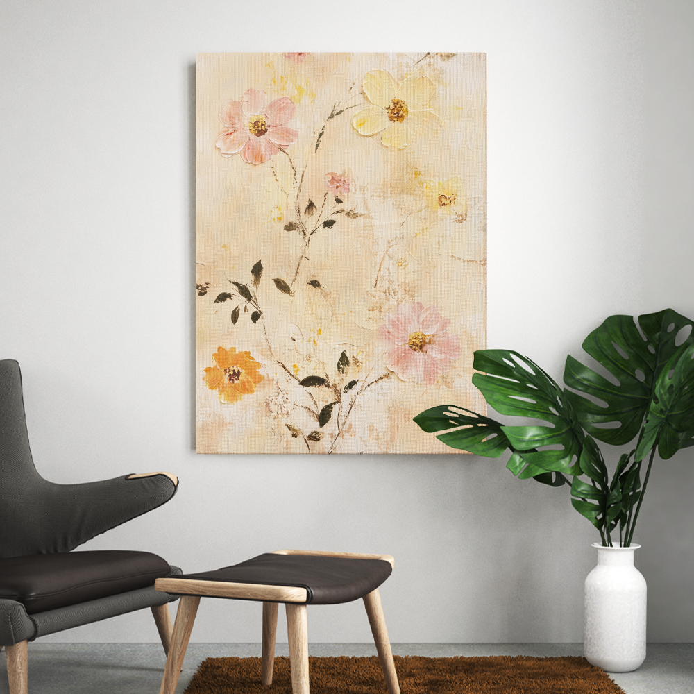 Tableau Fleur Vintage