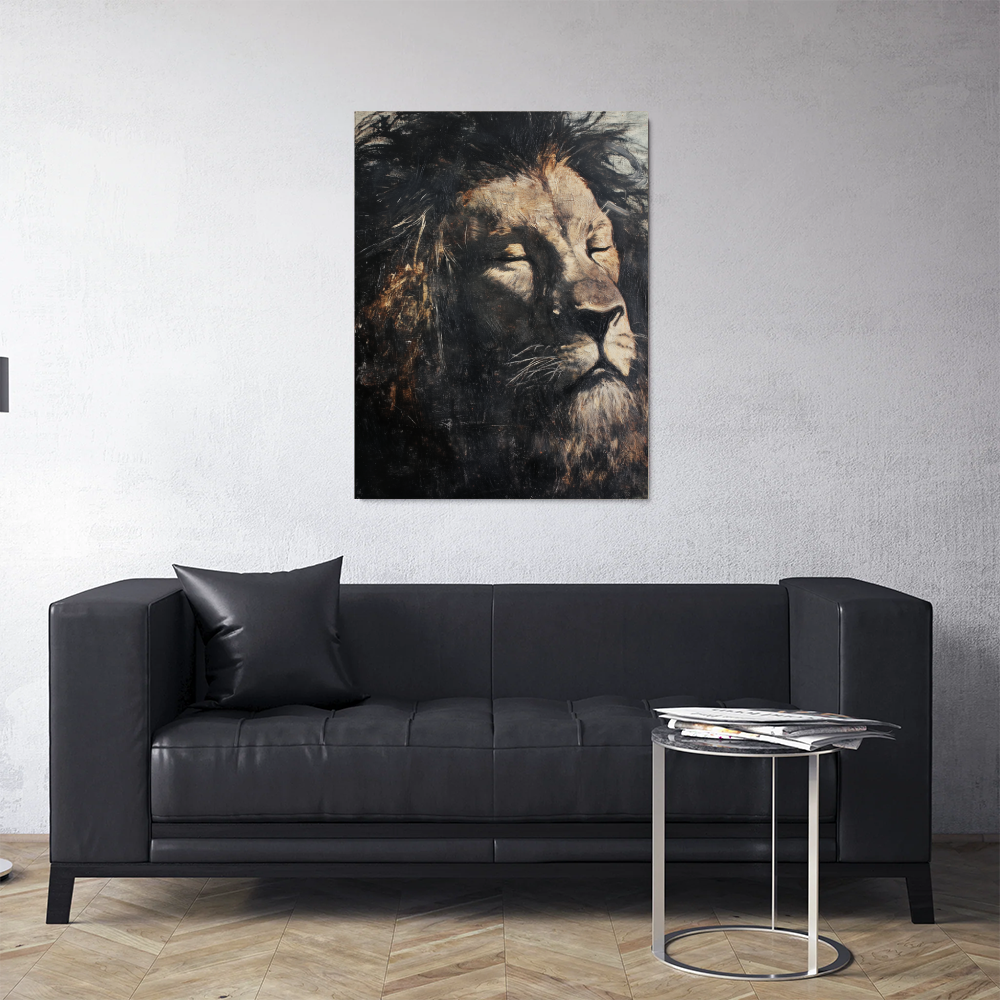 Tableau Homme Lion