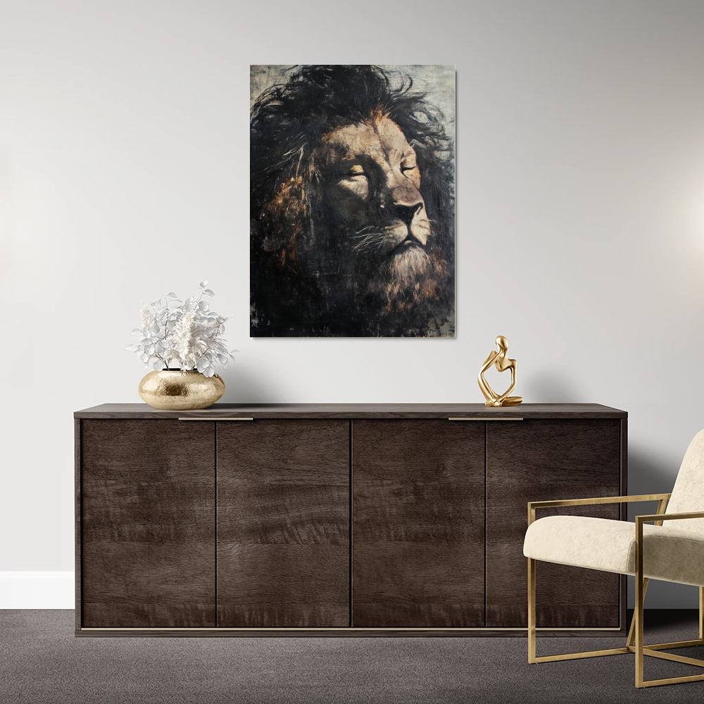 Tableau Homme Lion