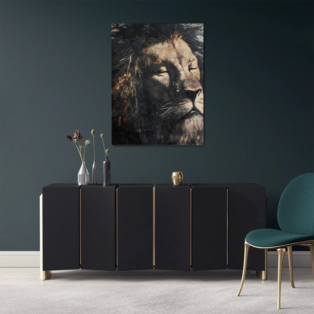 Tableau Homme Lion