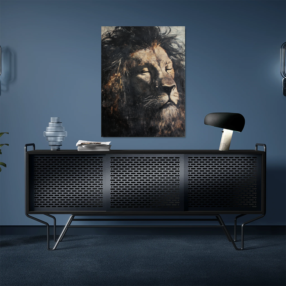 Tableau Homme Lion