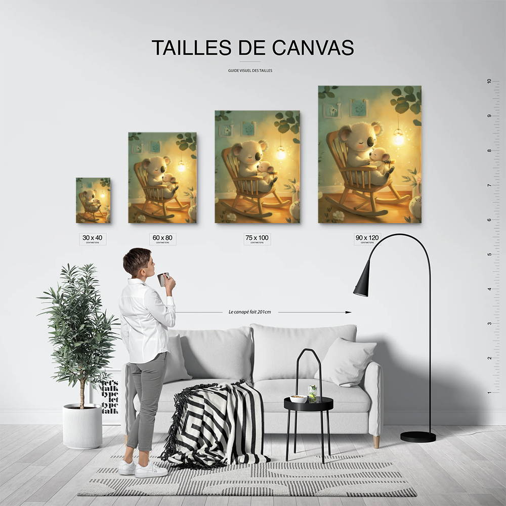 Tableau Koala Chambre Bébé Illustration