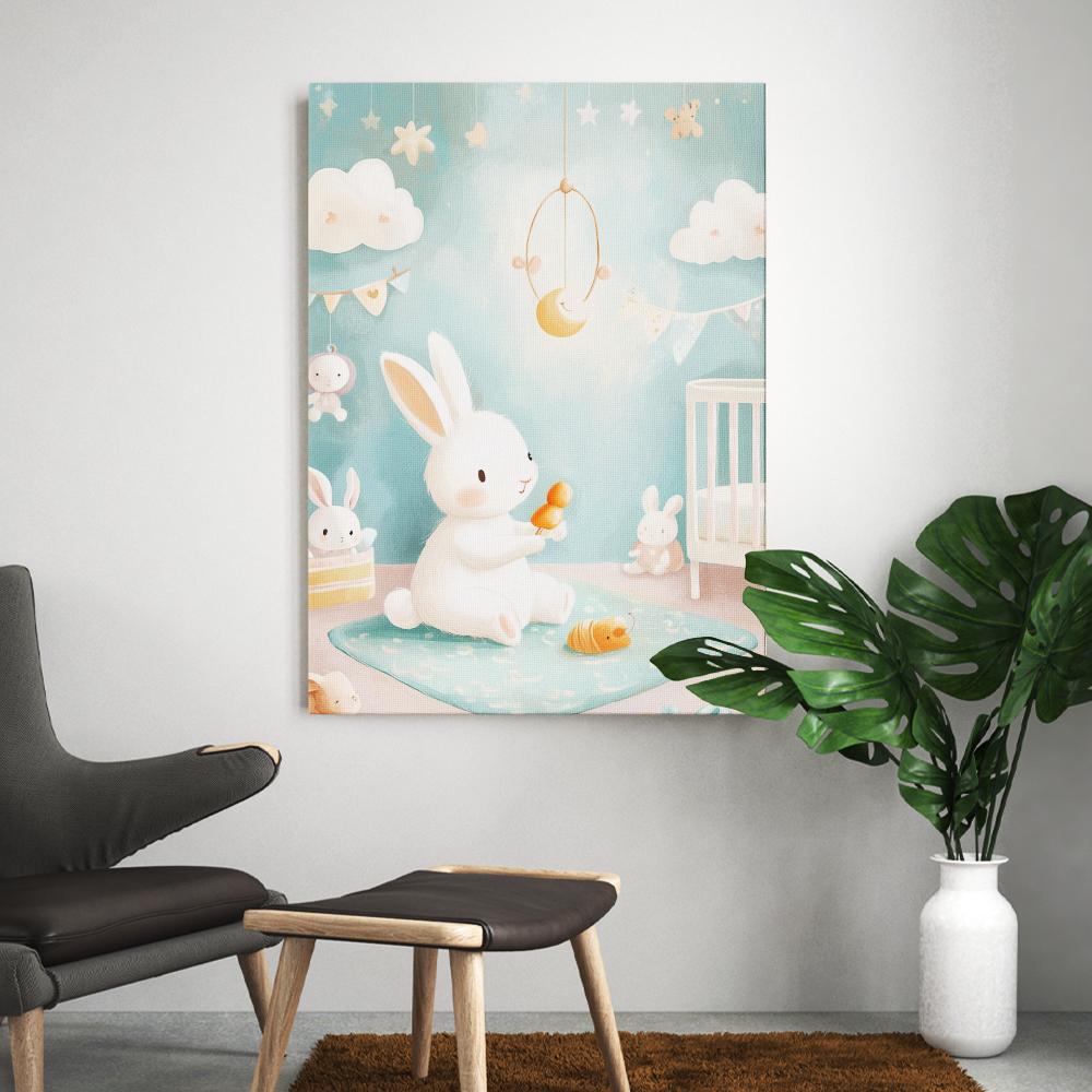 Tableau Lapin Chambre Bébé