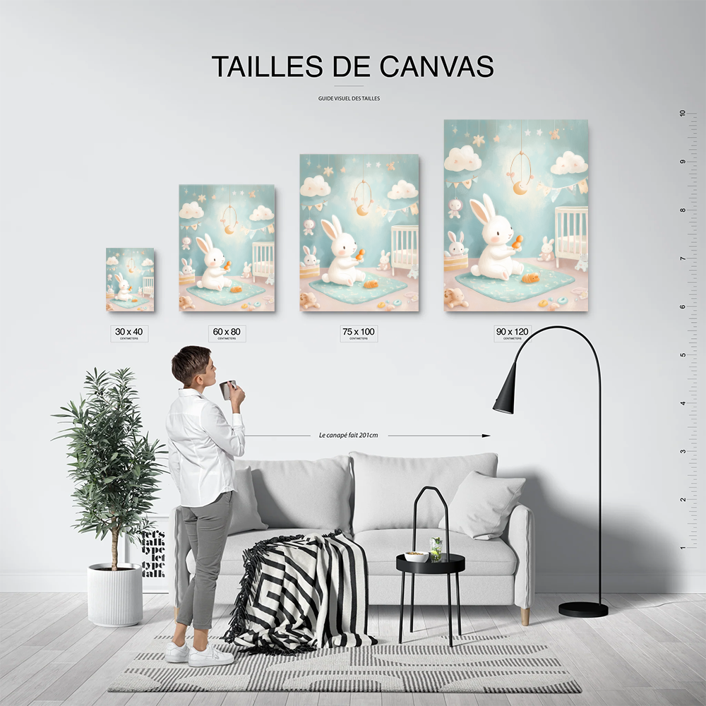 Tableau Lapin Chambre Bébé