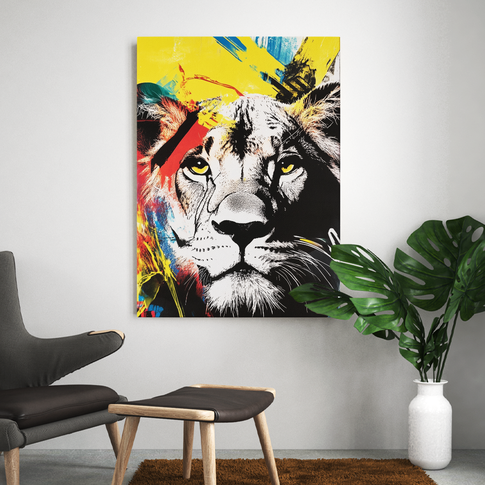 Tableau Lion Moderne