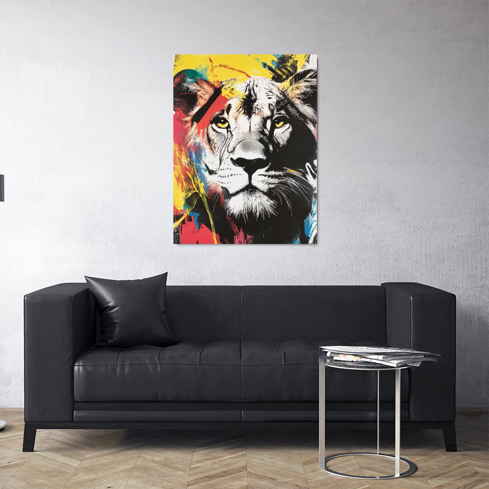 Tableau Lion Moderne