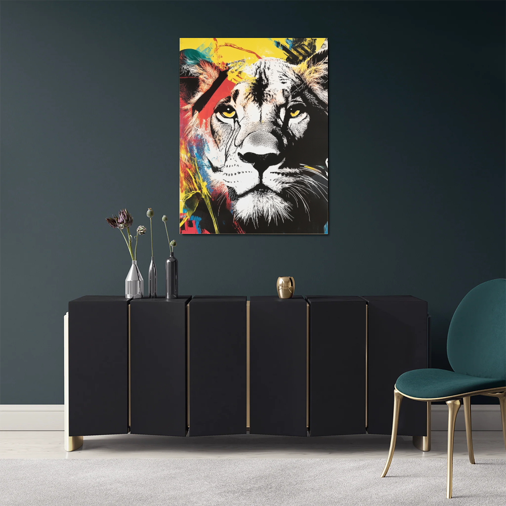 Tableau Lion Moderne
