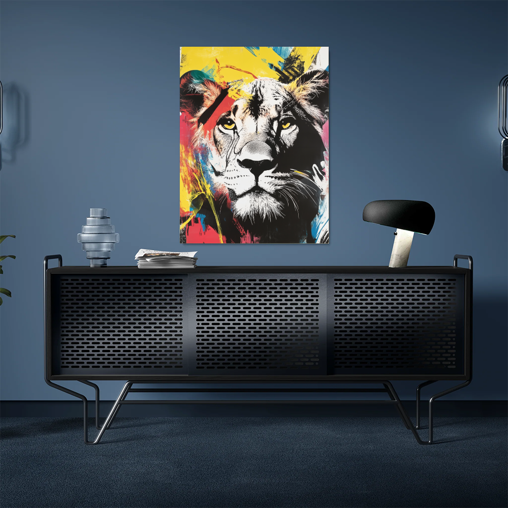 Tableau Lion Moderne