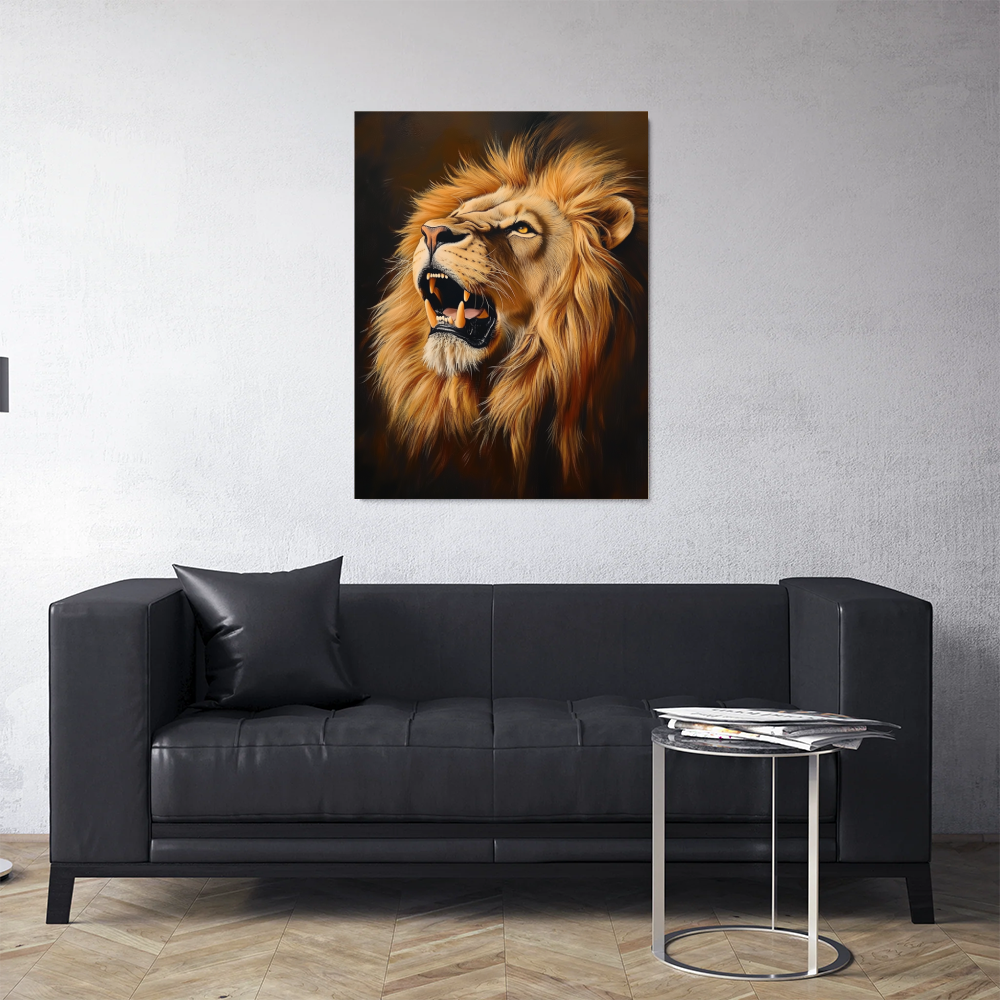 Tableau Lion Rugissant