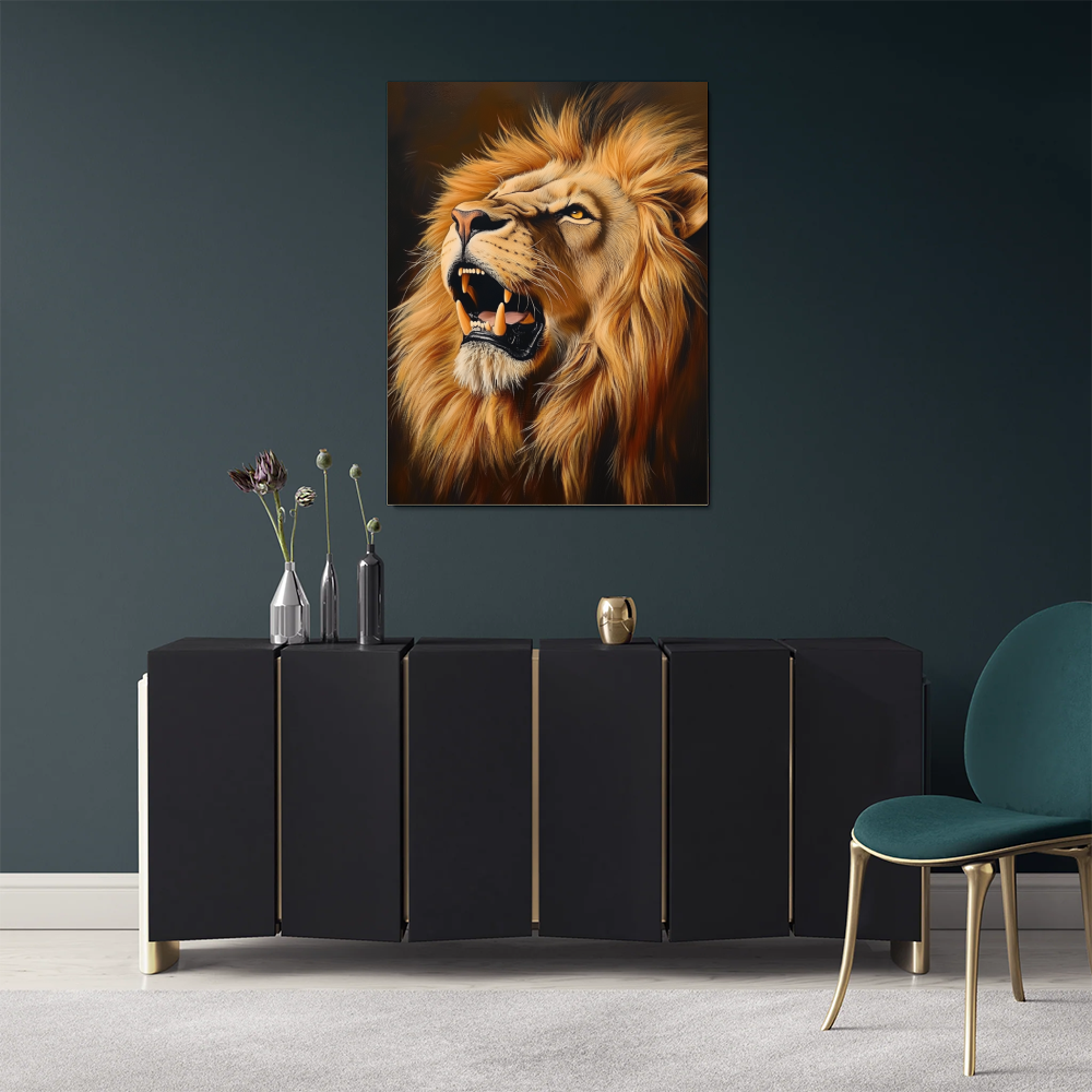 Tableau Lion Rugissant