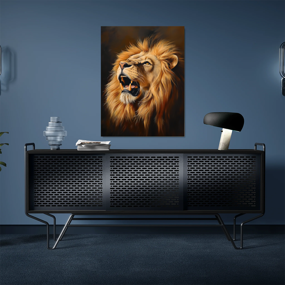 Tableau Lion Rugissant