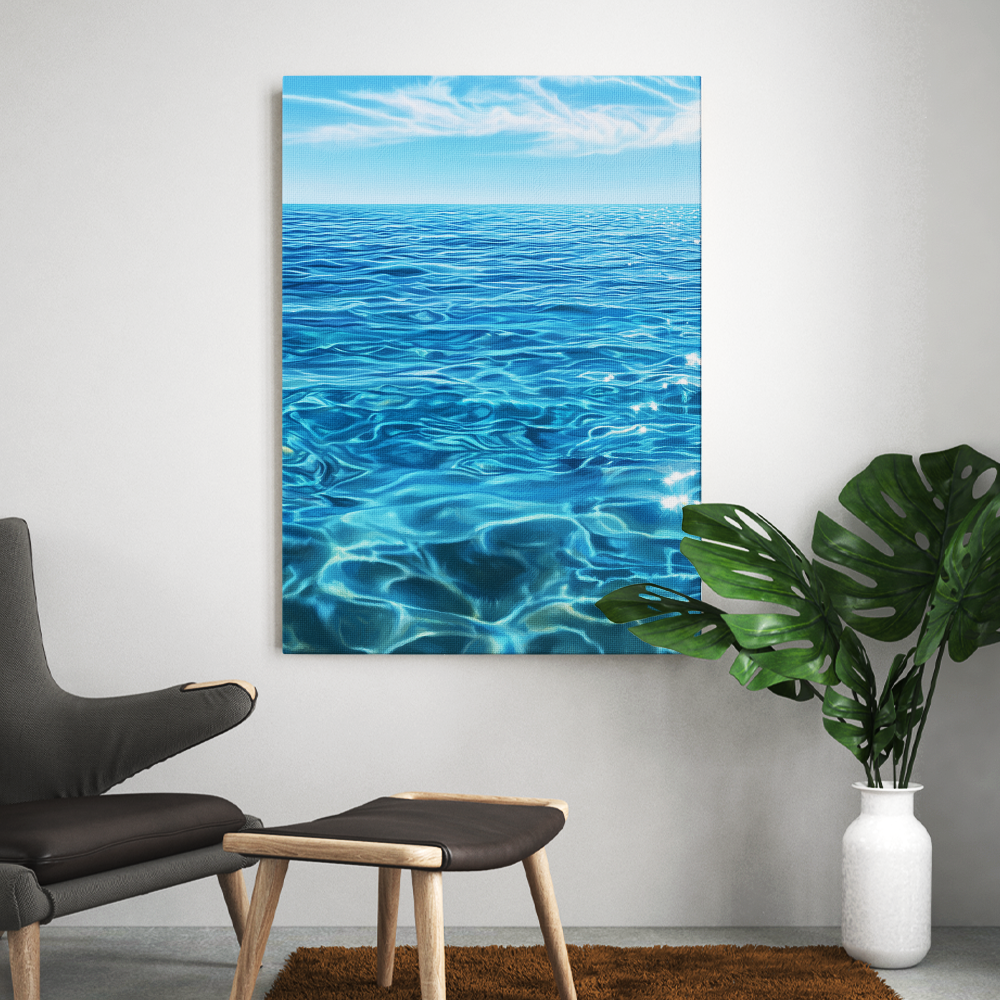 Tableau Mer Bleue
