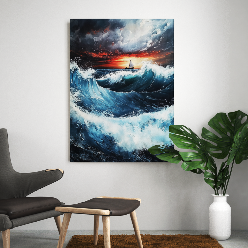 Tableau Mer Déchainée