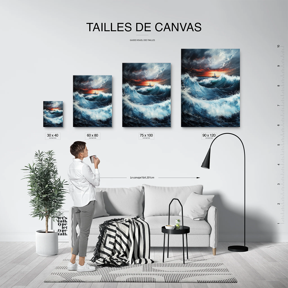 Tableau Mer Déchainée