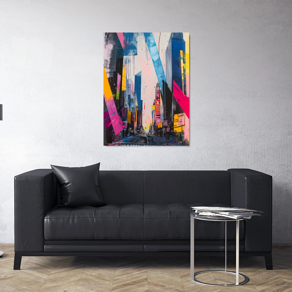 Tableau New York Abstrait
