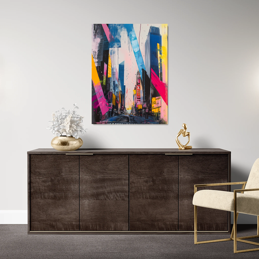 Tableau New York Abstrait